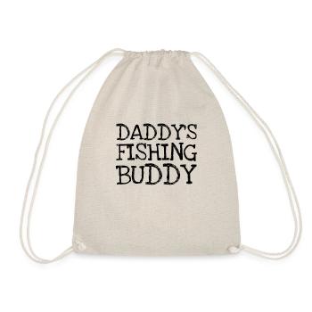 Daddy's Fishing Buddy - Drawstring Bag - nature - Front