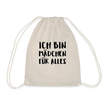 Ich Bin Mädchen Für Alles - Turnbeutel - Natur - Vorne