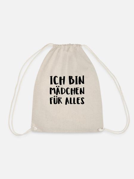 Ich Bin Mädchen Für Alles - Turnbeutel - Natur