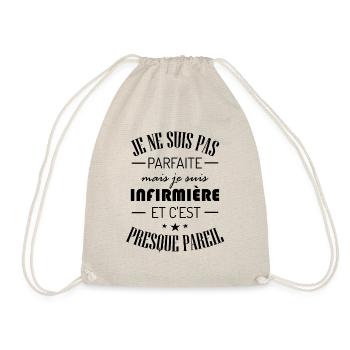 Infirmière parfaite - Cadeau Humour - Sac de sport léger - nature - Devant
