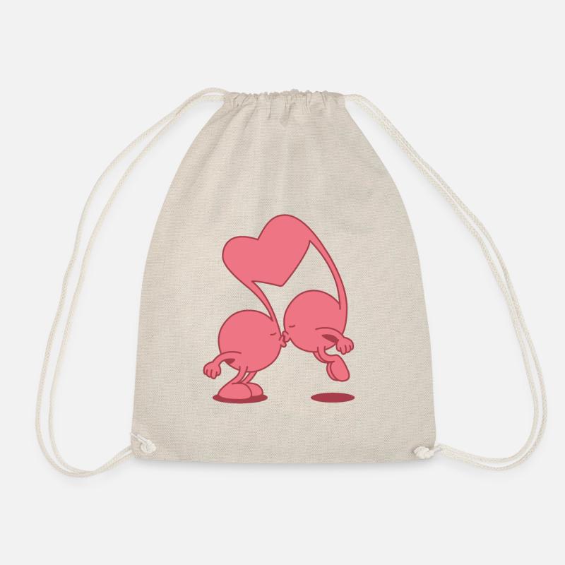love notes - Drawstring Bag - nature