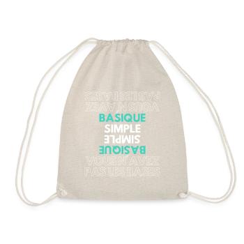 Basique, Simple, Simple, Vous n'avez pas les bases - Sac de sport léger - nature - Devant