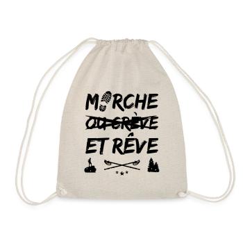 MARCHE ET RÊVE ! (randonnée, trek) flex - Sac de sport léger - nature - Devant