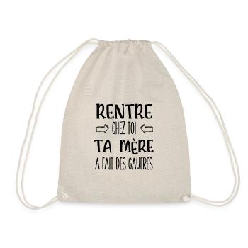 rentre chez toi ta mère a fait des gaufres - Sac de sport léger - nature - Devant