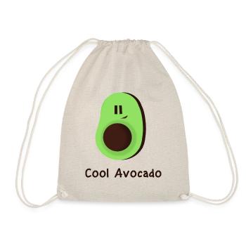 Cool avocado - Drawstring Bag - nature - Front