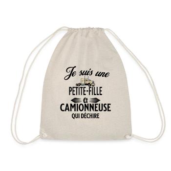 je suis camionneuse qui déchire et petite-fille - Sac de sport léger - nature - Devant