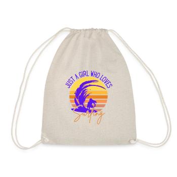 JUSTE UNE FILLE QUI AIME LE SURF - Sac de sport léger - nature - Devant