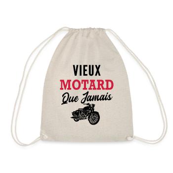 vieux motard / humour moto vintage - Sac de sport léger - nature - Devant