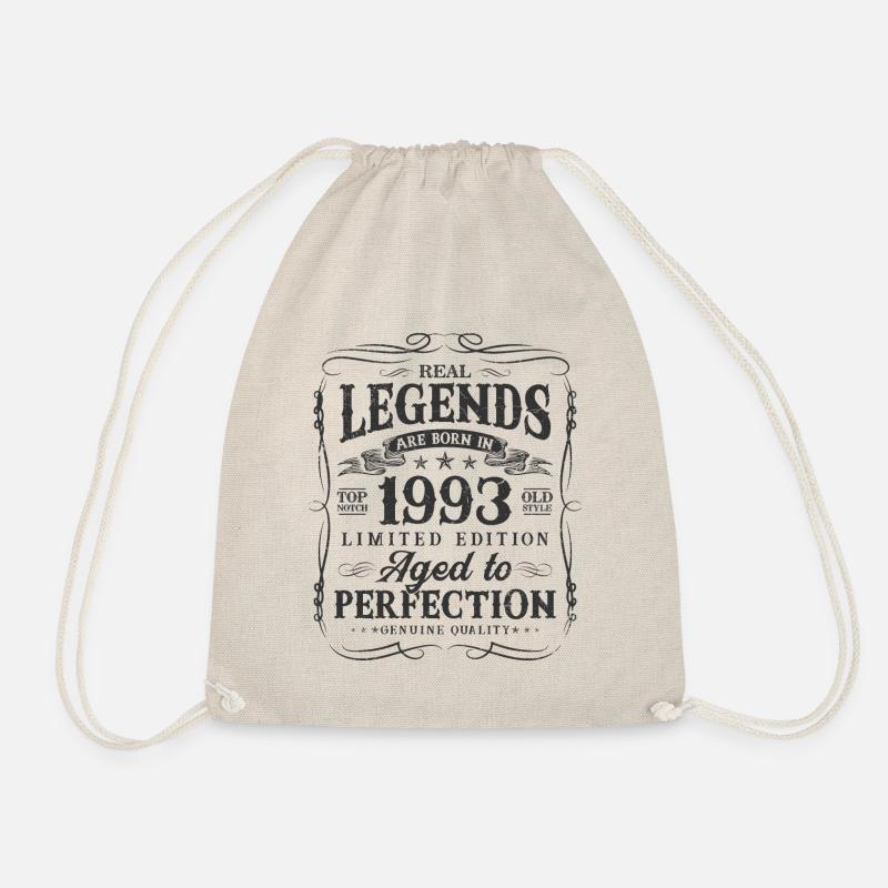 Legends were born in 1993 - Drawstring Bag - nature