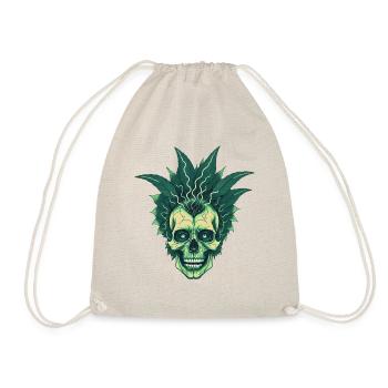 Weed Skull - Drawstring Bag - nature - Front