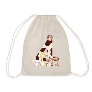 4th anniversary - fourth anniversary animals - Drawstring Bag - nature - Front