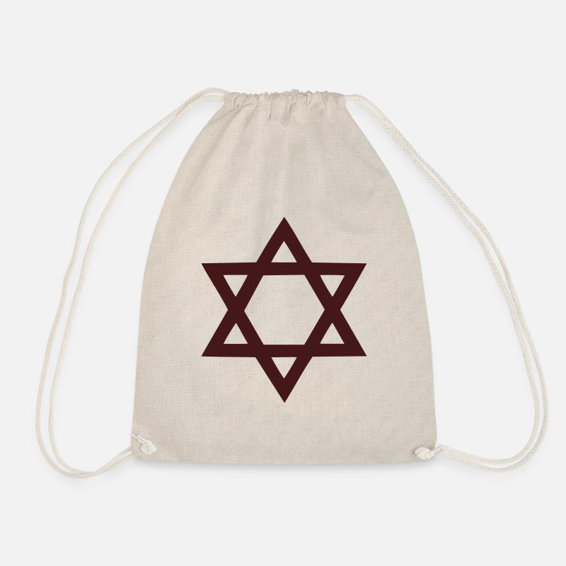 Davidstern - Turnbeutel - Natur