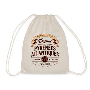 Vintage Pyrénées-Atlantiques - Département France - Sac de sport léger - nature - Devant