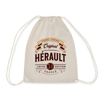 Vintage Hérault - Département France - Sac de sport léger - nature - Devant
