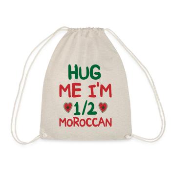 Humour Marocain Je Suis À Moitié Marocain - Sac de sport léger - nature - Devant