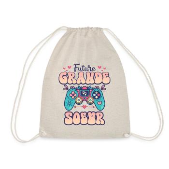 Annonce Bébé Surprise 2024 Future Grande Soeur - Sac de sport léger - nature - Devant