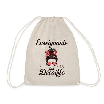 Chignon Enseignante Géniale Super Enseignante - Sac de sport léger - nature - Devant