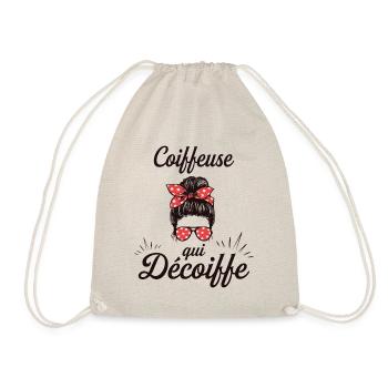 Chignon Métier Coiffeuse Géniale Super Coiffeuse - Sac de sport léger - nature - Devant