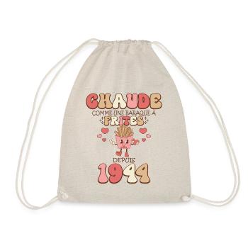 Baraque À Frites 1944 Femme Anniversaire 80 Ans - Sac de sport léger - nature - Devant