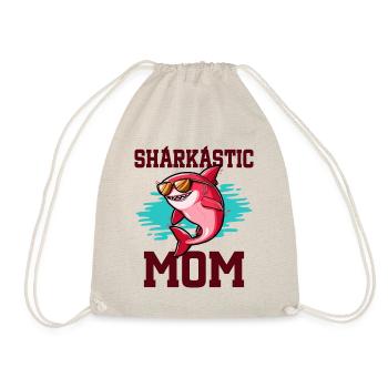 Sharkastic Mutter Hai Witz Sarkastische Mutter - Turnbeutel - Natur - Vorne