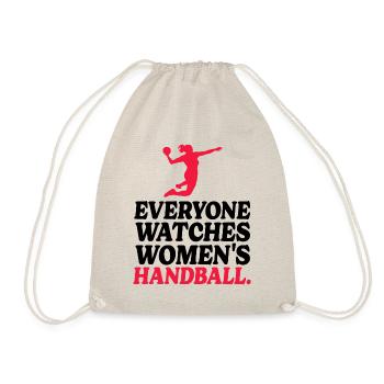 Retro Sport Women's Handball - Drawstring Bag - nature - Front