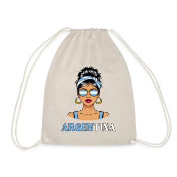 Drapeau Argentine Femme Argentine - Sac de sport léger - nature - Devant