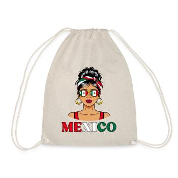 Drapeau Mexique Femme Mexicaine - Sac de sport léger - nature - Devant