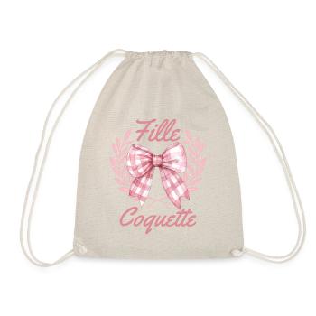 Élégante Fille Coquette Féminine Femme - Sac de sport léger - nature - Devant