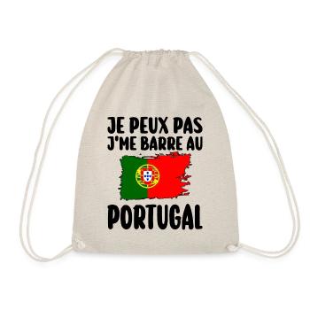 J'Me Barre au Portugal Voyage Cadeau - Sac de sport léger - nature - Devant