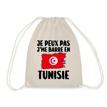 J'Me Barre En Tunisie Voyage Cadeau - Sac de sport léger - nature - Devant
