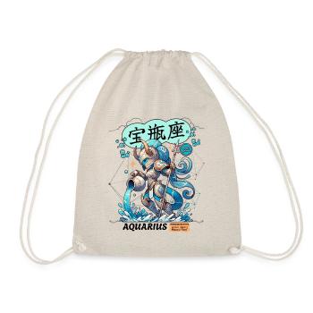 Aquarius Astrological Zodiac Sign - Drawstring Bag - nature - Front