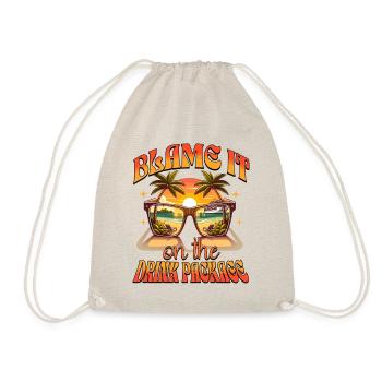 Humor Drinks Cruise Vacation - Drawstring Bag - nature - Front