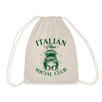 Mama Social Club Italienische Mama - Turnbeutel - Natur - Vorne