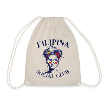Philippinen Flagge Club Frau Mutter Philippinen - Turnbeutel - Natur - Vorne