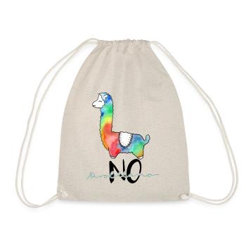 Cooles, buntes Lama lustiger Spruch "no probllama" - Turnbeutel - Natur - Vorne