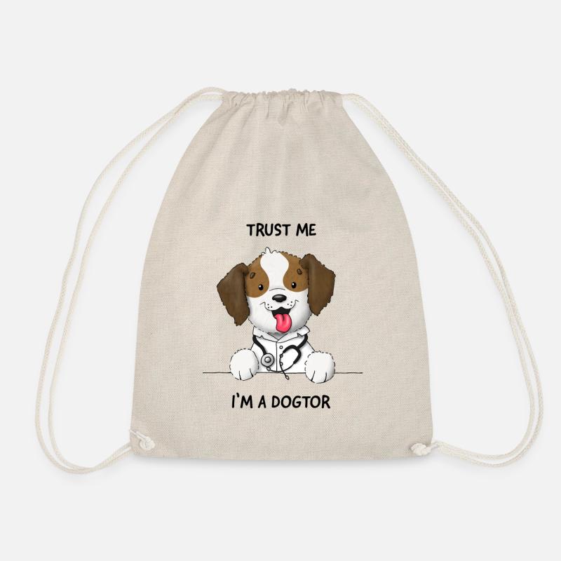 Trust me I'm a Dogtor süsser Hund - Turnbeutel - Natur