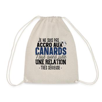Canard Caneton Animal Cadeau Humour Chasseur - Sac de sport léger - nature - Devant