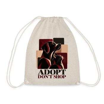 Adopt Don’t Shop Dog & Cat - Turnbeutel - Natur - Vorne