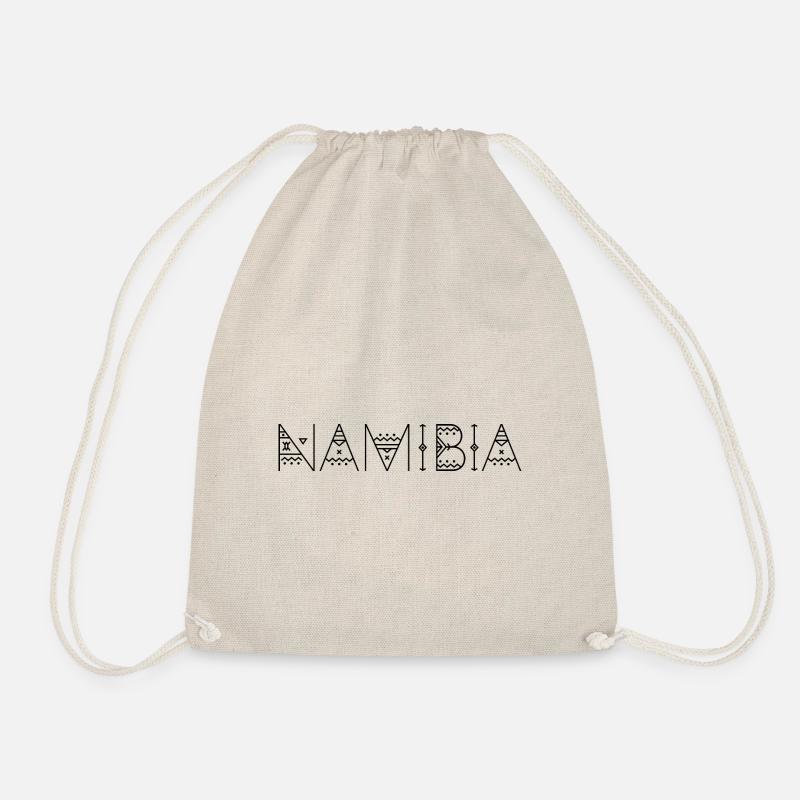 Namibia Schriftzug - Turnbeutel - Natur