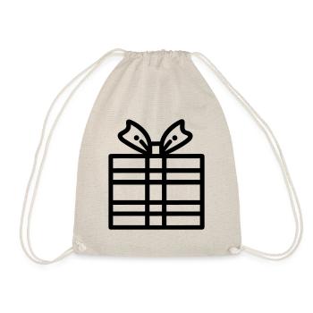 Kleine Geschenkbox - Turnbeutel - Natur - Vorne