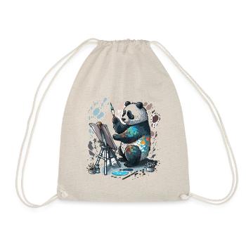 Artistic Panda - Drawstring Bag - nature - Front