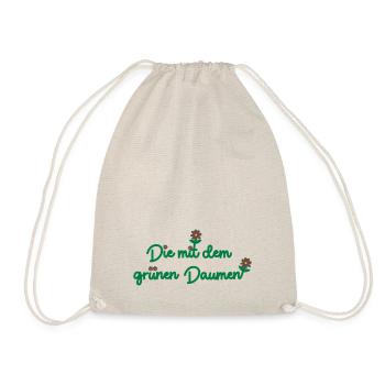 Die mit dem grünen Daumen - Turnbeutel - Natur - Vorne