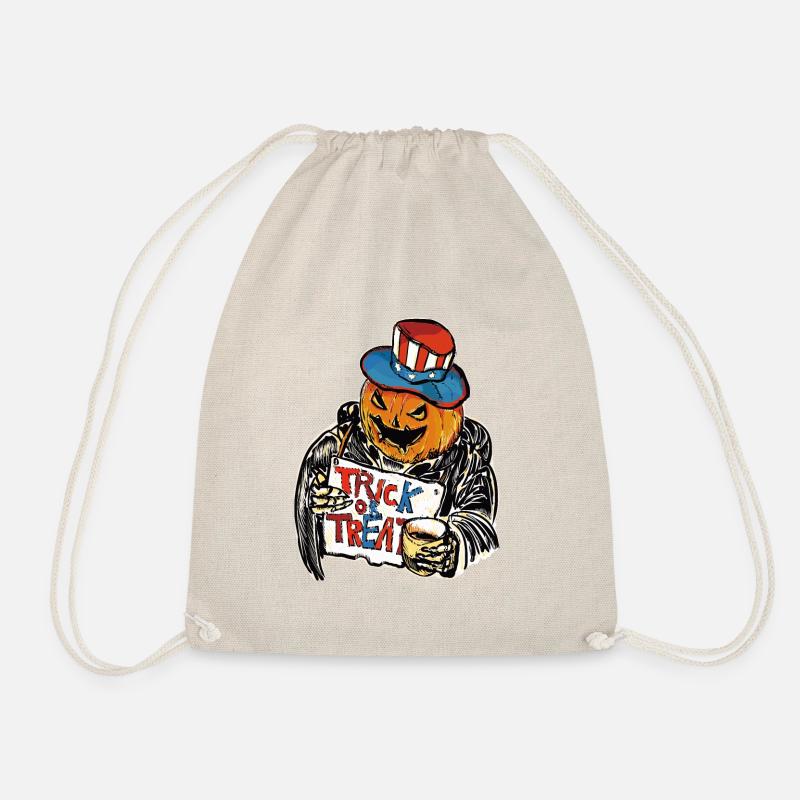 Halloween american style - Drawstring Bag - nature
