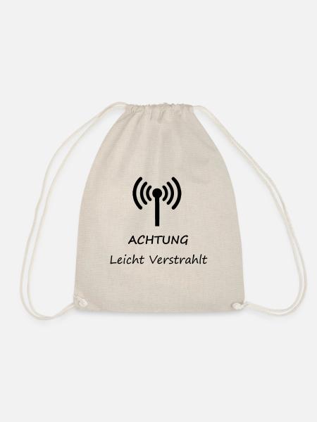 Achtung Leicht Verstrahlt - Turnbeutel - Natur