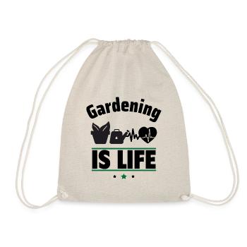 Gardening is life - Drawstring Bag - nature - Front