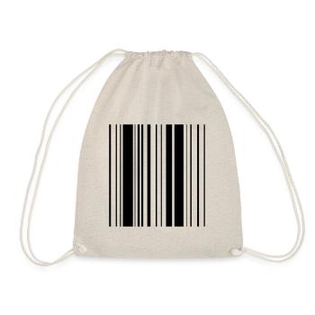 Stripes pattern barcode - Drawstring Bag - nature - Front
