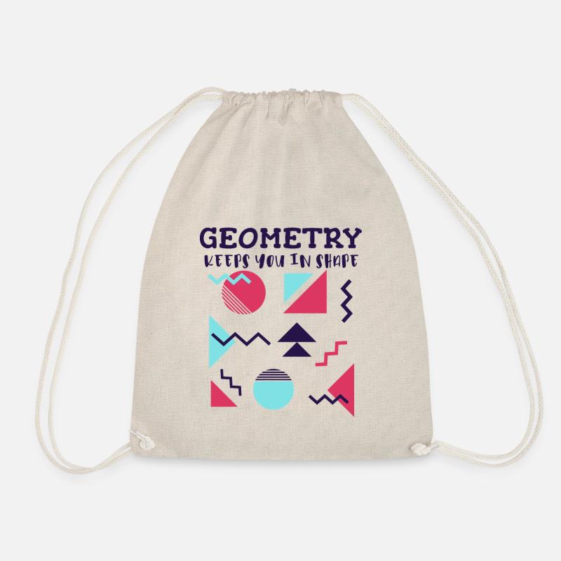 Geometrie hält dich in Form, Abstrakte Mathe Kunst - Turnbeutel - Natur