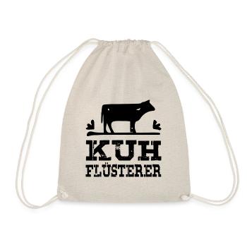 Kuh Flüsterer - Turnbeutel - Natur - Vorne