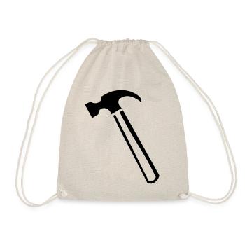 Idée cadeau outil marteau - Sac de sport léger - nature - Devant