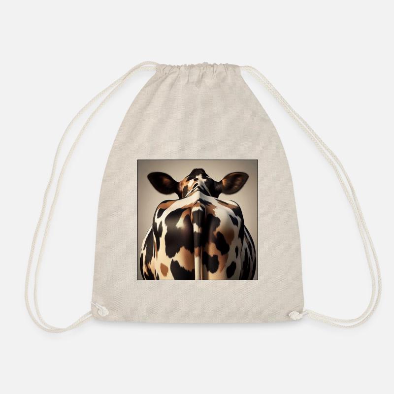 Cow from behind - Drawstring Bag - nature
